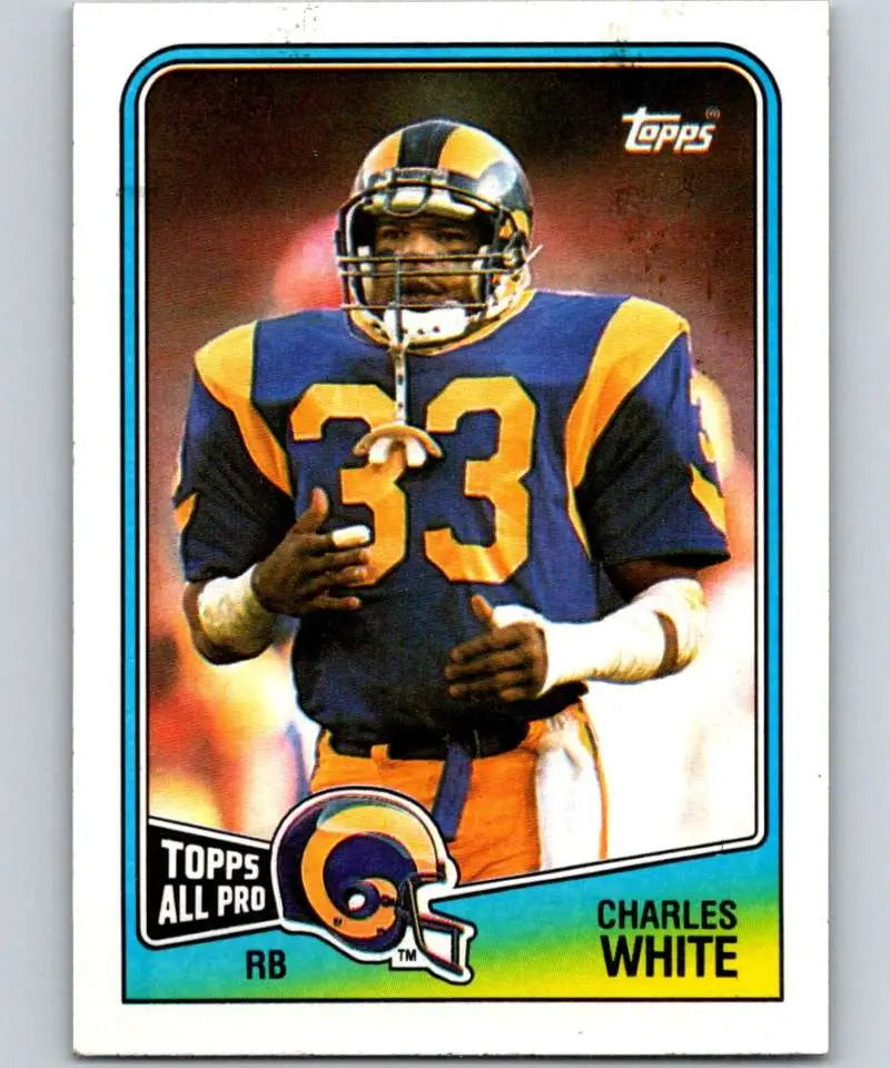 1988 Topps #289 Charles White EX Excellent Los Angeles Rams Football Card - Football Card Single