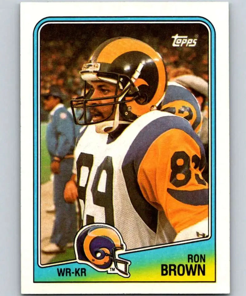 1988 Topps #290 Ron Brown EX Excellent Los Angeles Rams Football Card - Football Card Single
