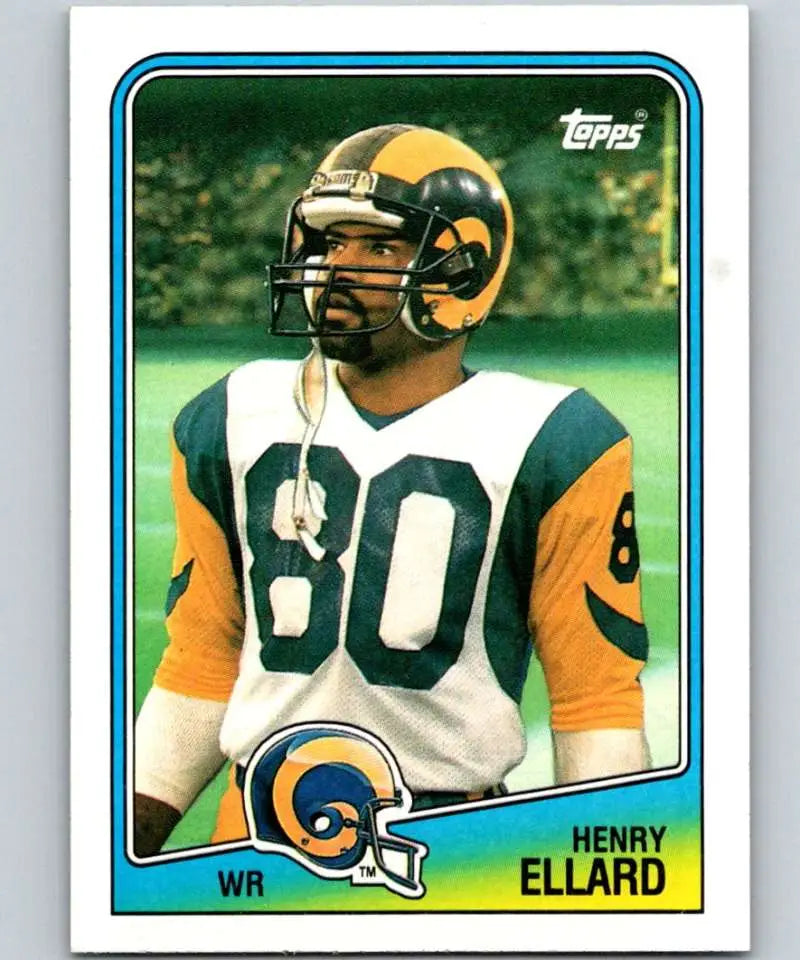 1988 Topps #291 Henry Ellard EX Excellent Los Angeles Rams Football Card - Football Card Single