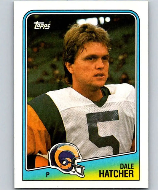 1988 Topps #293 Dale Hatcher EX Excellent Los Angeles Rams Football Card - Football Card Single