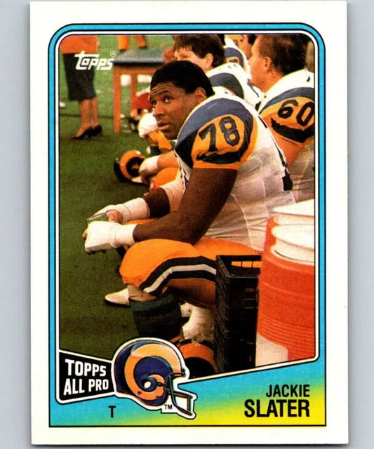 1988 Topps #295 Jackie Slater EX Excellent Los Angeles Rams Football Card - Football Card Single