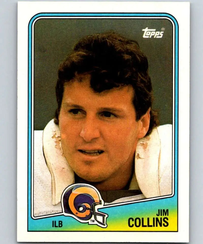 1988 Topps #296 Jim Collins EX Excellent Los Angeles Rams Football Card - Football Card Single