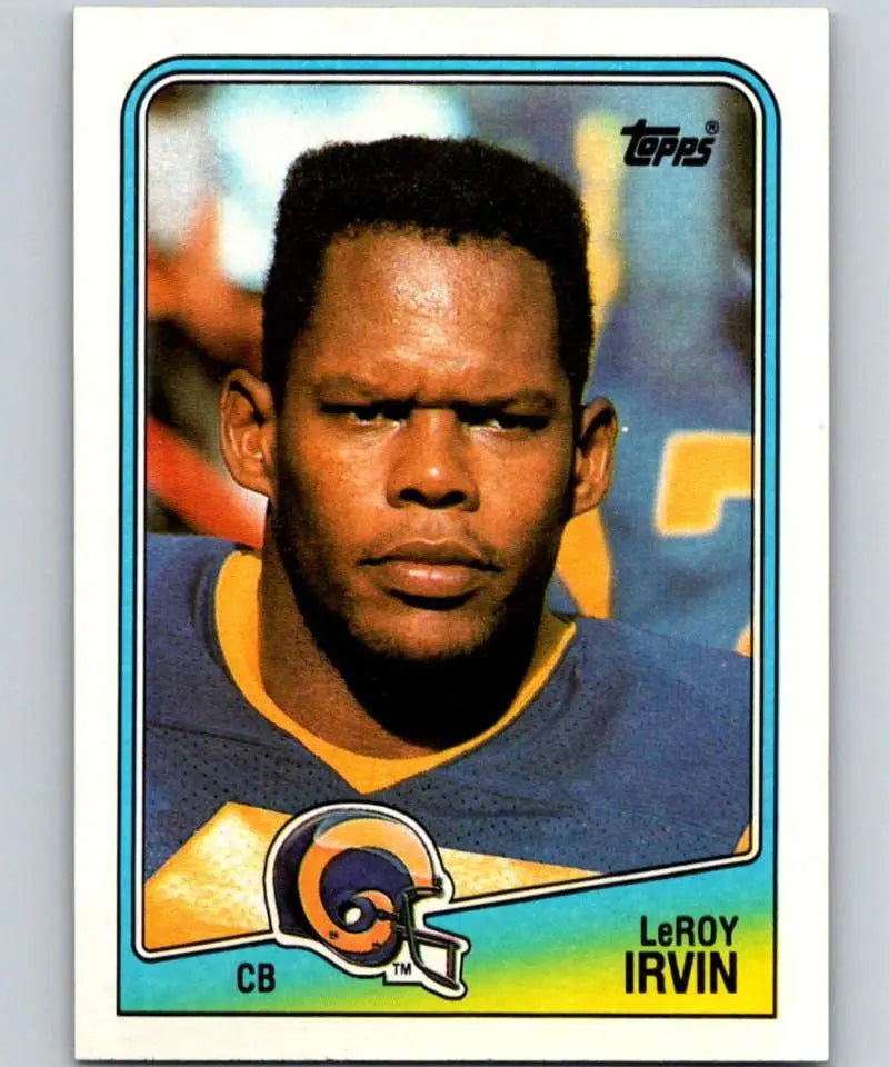 1988 Topps #298 Leroy Irvin EX Excellent Los Angeles Rams Football Card - Football Card Single