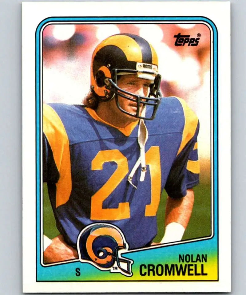 1988 Topps #299 Nolan Cromwell EX Excellent Los Angeles Rams Football Card - Football Card Single