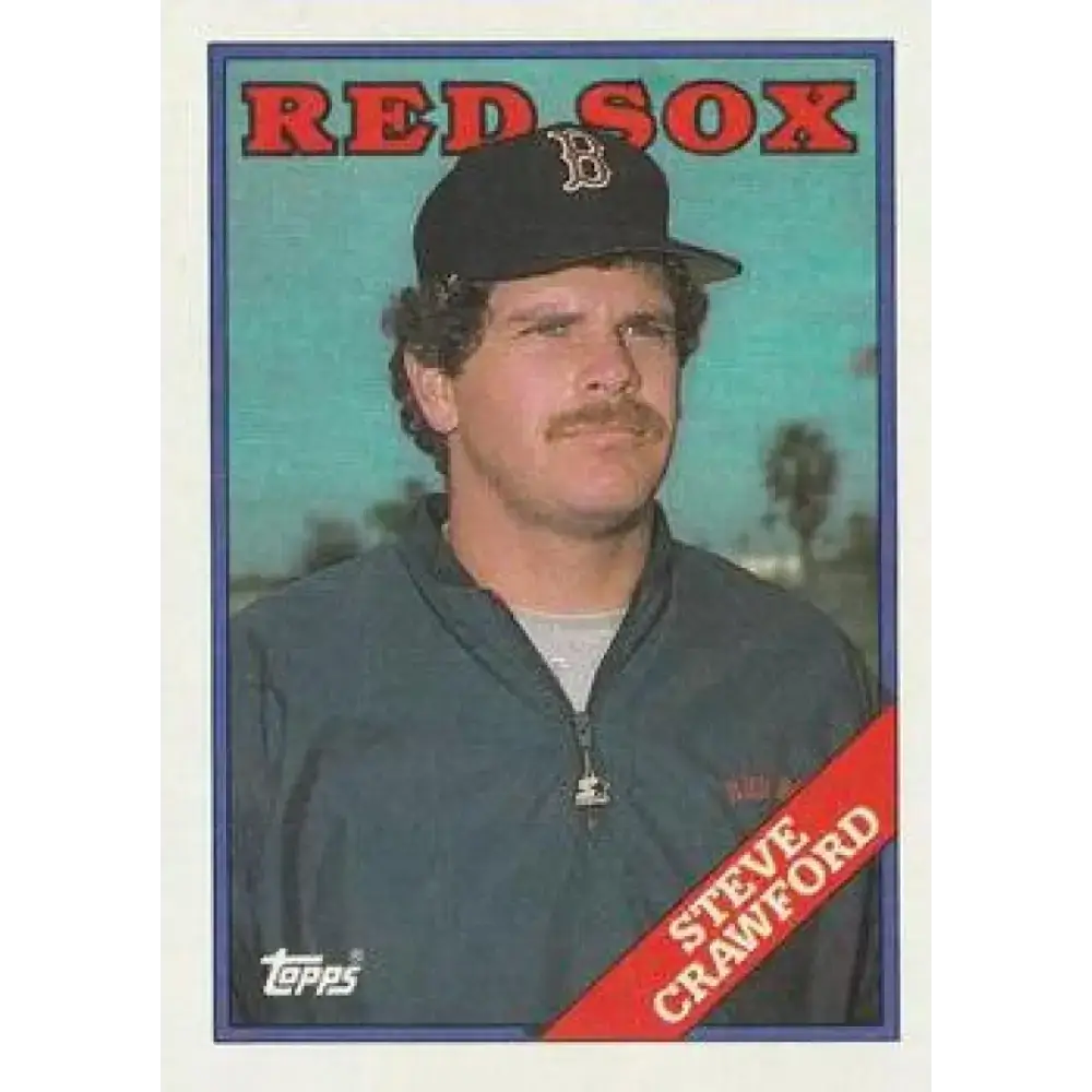 1988 Topps #299 Steve Crawford NM-MT Boston Red Sox Baseball Card - Baseball Card Single