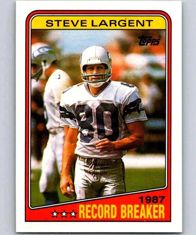 1988 Topps #3 Steve Largent EX Excellent Seattle Seahawks Football Card - Football Card Single