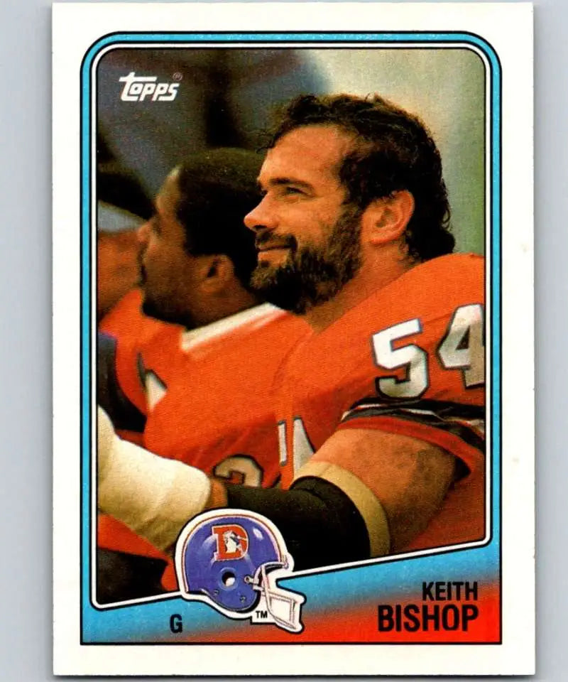 1988 Topps #30 Keith Bishop EX Excellent Denver Broncos Football Card - Football Card Single