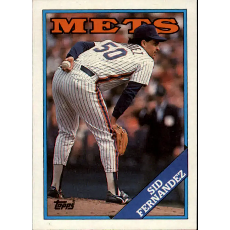 1988 Topps #30 Sid Fernandez NM-MT New York Mets Baseball Card - Baseball Card Single