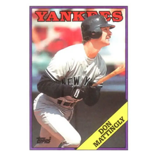 1988 Topps #300 Don Mattingly NM-MT New York Yankees Baseball Card - Baseball Card Single