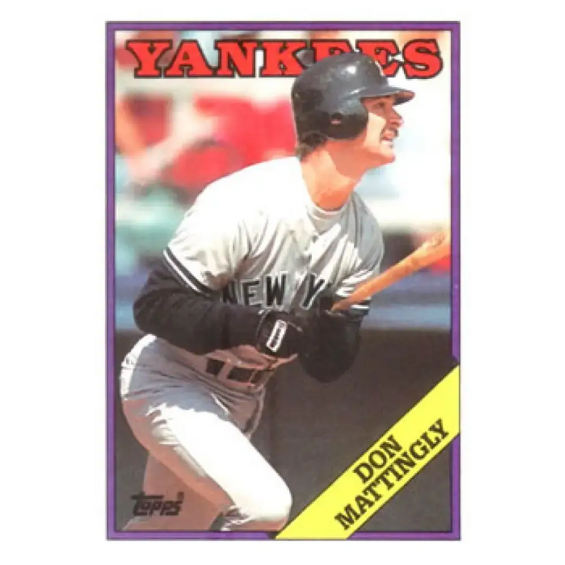 1988 Topps #300 Don Mattingly NM-MT New York Yankees Baseball Card - Baseball Card Single