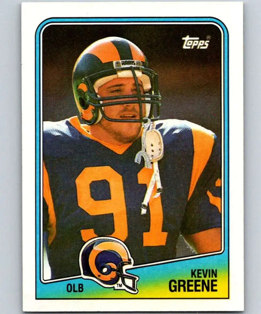 1988 Topps #300 Kevin Greene EX Excellent RC Rookie Los Angeles Rams Football Card