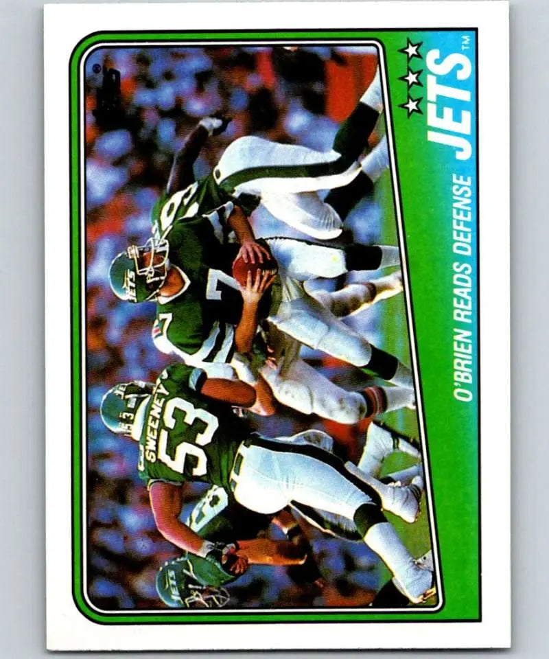 1988 Topps #301 Ken O’Brien EX Excellent New York Jets Football Card - Football Card Single
