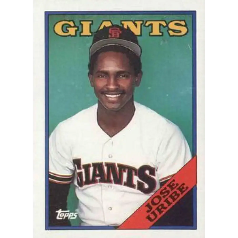 1988 Topps #302 Jose Uribe NM-MT San Francisco Giants Baseball Card - Baseball Card Single