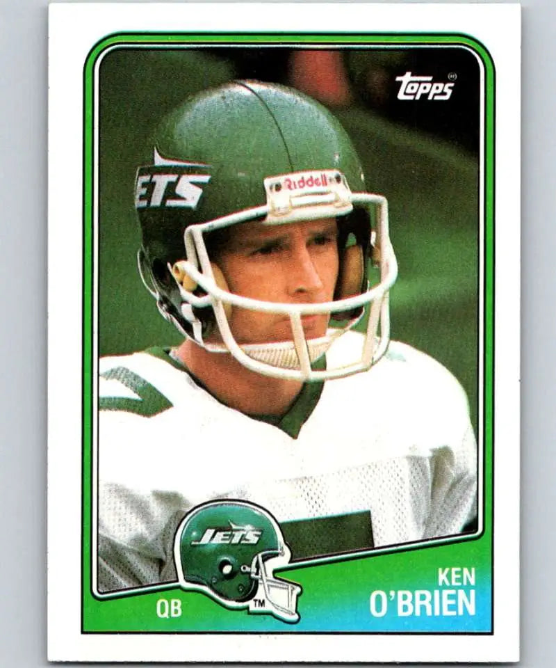 1988 Topps #302 Ken O’Brien EX Excellent New York Jets Football Card - Football Card Single
