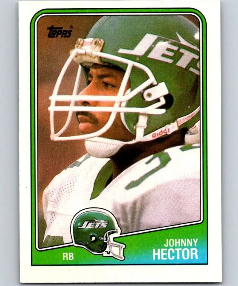1988 Topps #304 Johnny Hector EX Excellent New York Jets Football Card - Football Card Single