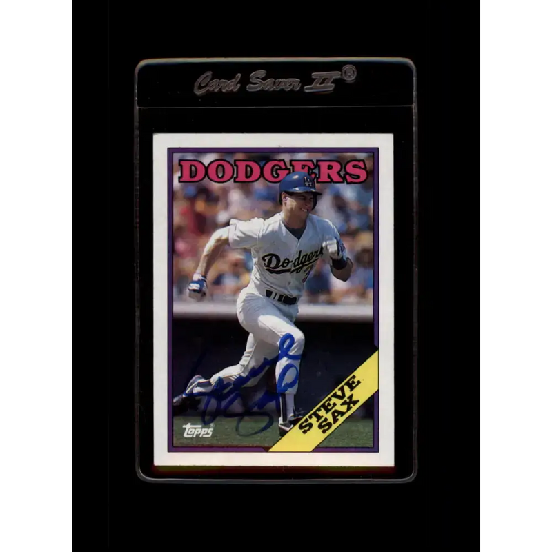 1988 Topps #305 Steve Sax NM-MT Los Angeles Dodgers Baseball Card - Baseball Card Single
