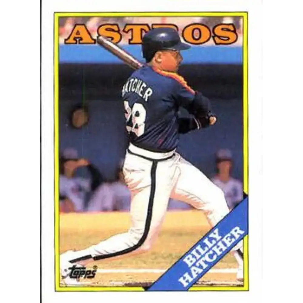 1988 Topps #306 Billy Hatcher NM-MT Houston Astros Baseball Card - Baseball Card Single