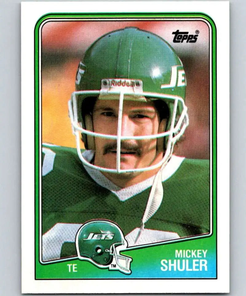 1988 Topps #307 Mickey Shuler EX Excellent New York Jets Football Card - Football Card Single