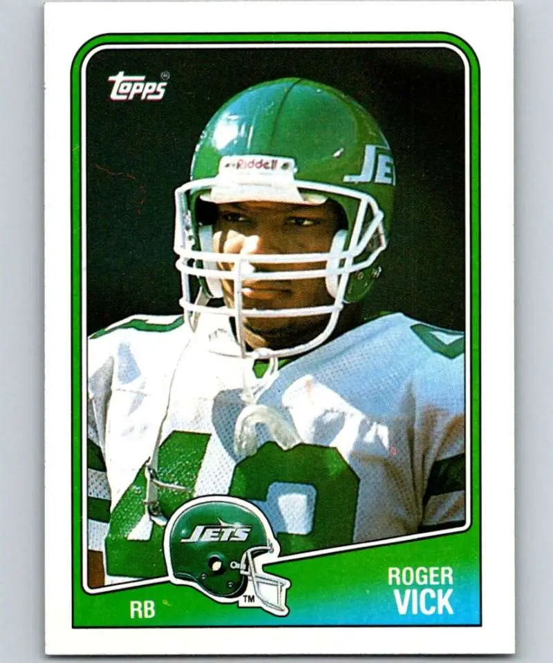 1988 Topps #309 Roger Vick EX Excellent New York Jets Football Card - Football Card Single