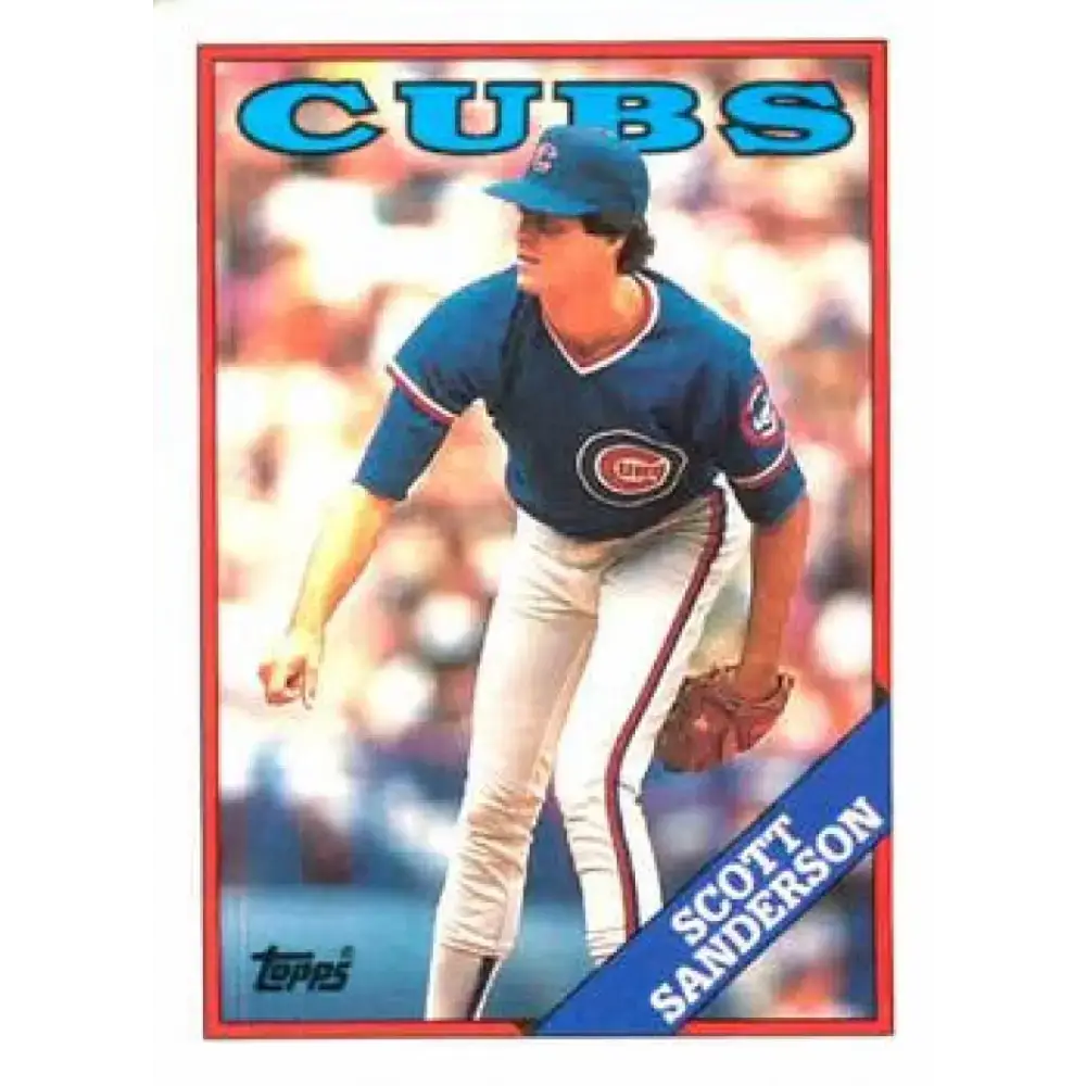 1988 Topps #311 Scott Sanderson NM-MT Chicago Cubs Baseball Card - Baseball Card Single