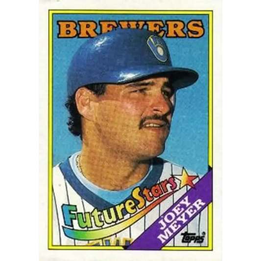 1988 Topps #312 Joey Meyer NM-MT Milwaukee Brewers Baseball Card