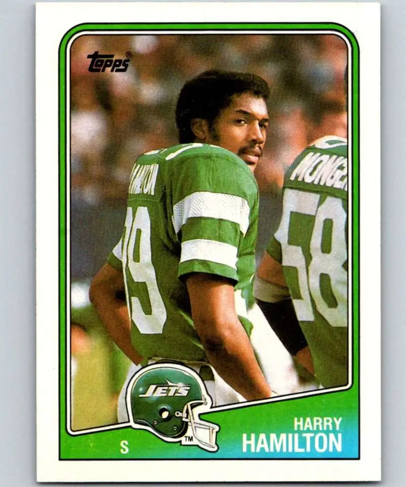 1988 Topps #313 Harry Hamilton EX Excellent New York Jets Football Card - Football Card Single