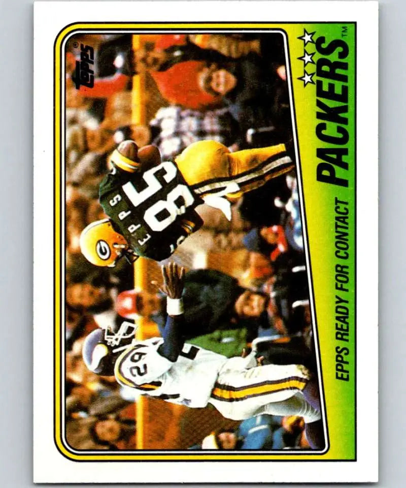 1988 Topps #314 Phillip Epps EX Excellent Green Bay Packers Football Card - Football Card Single