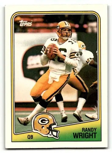 Original gloss Randy Wright Green Bay football card from 1988 Topps #315 upper deck