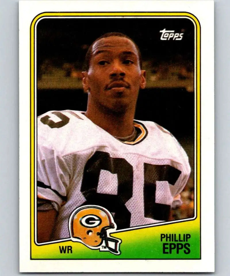 1988 Topps #317 Phillip Epps EX Excellent Green Bay Packers Football Card