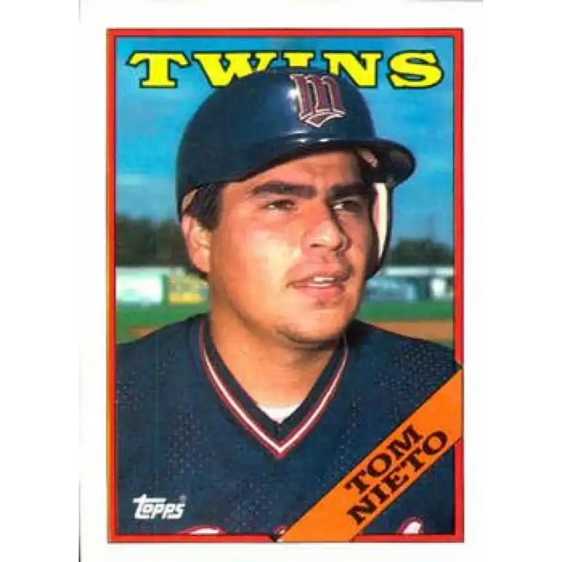 1988 Topps #317 Tom Nieto NM-MT Minnesota Twins Baseball Card - Baseball Card Single