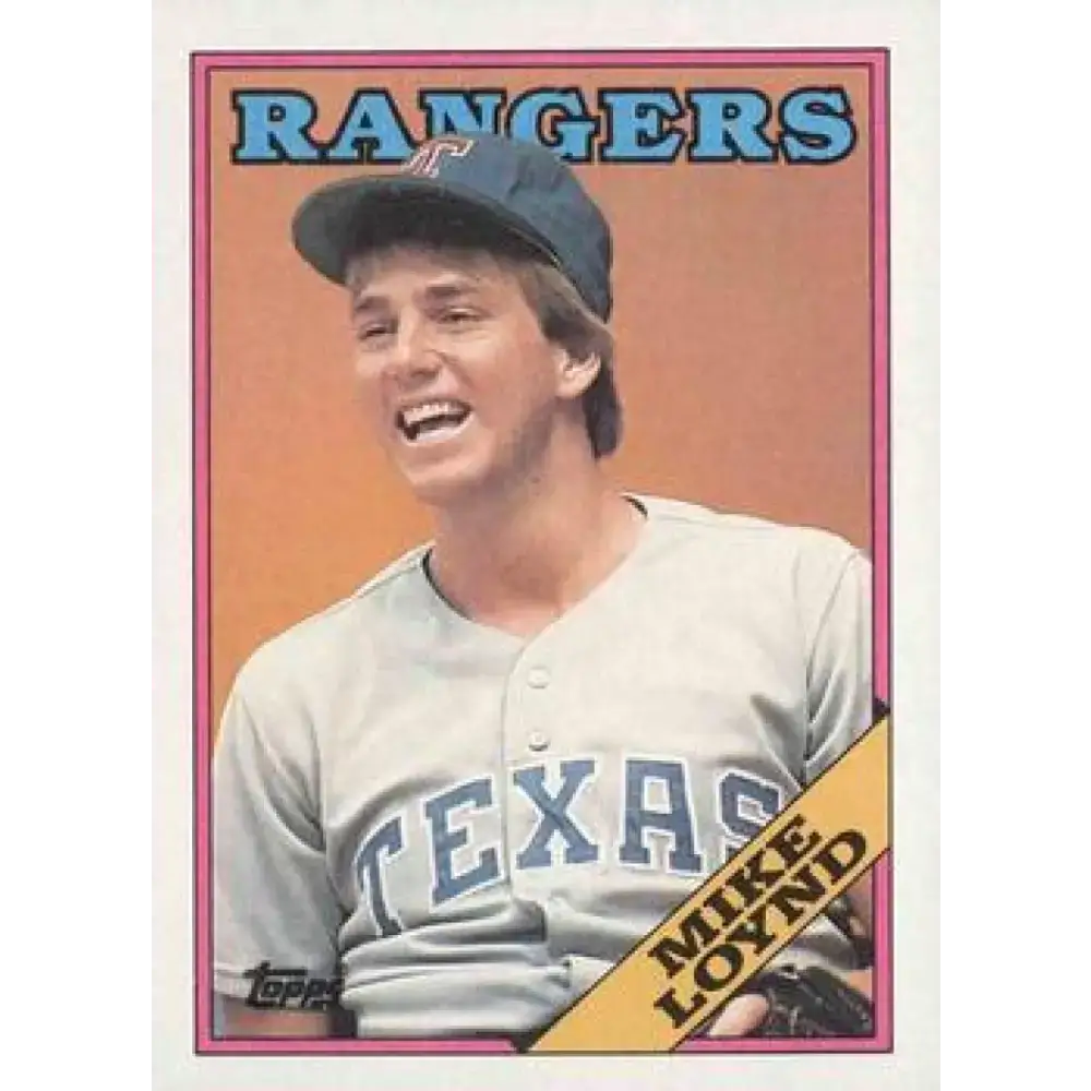 1988 Topps #319 Mike Loynd NM-MT Texas Rangers Baseball Card