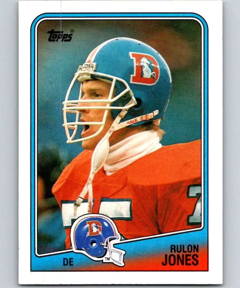 1988 Topps #32 Rulon Jones EX Excellent Denver Broncos Football Card - Football Card Single