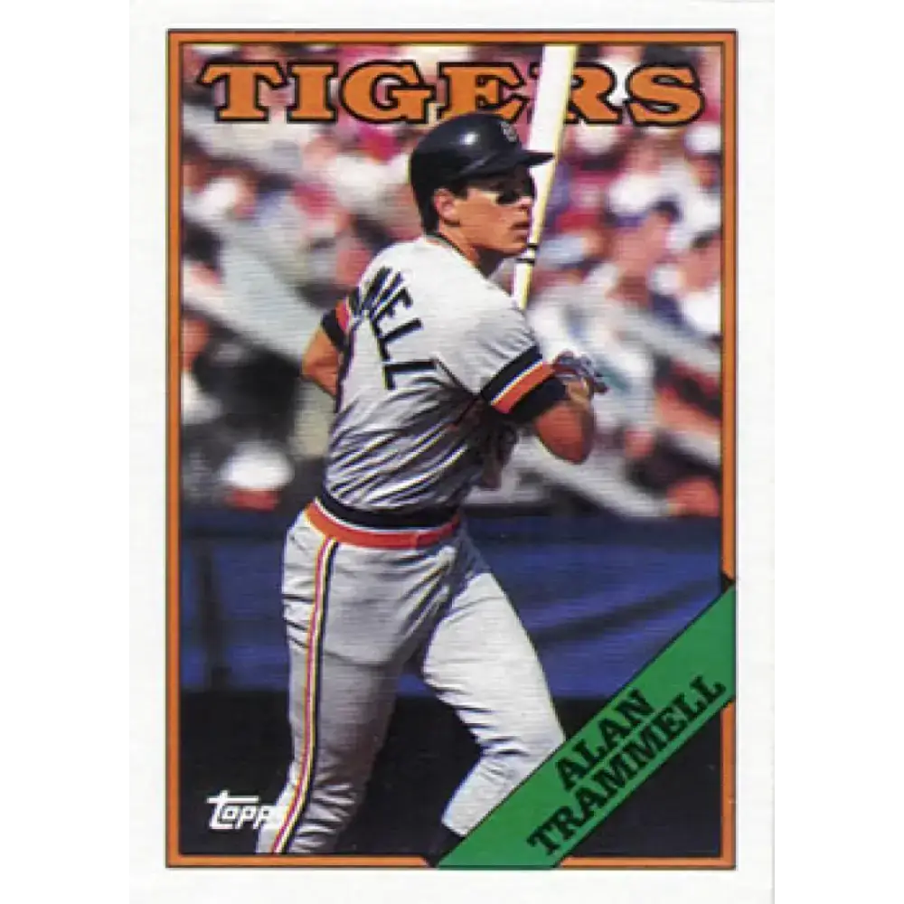 1988 Topps #320 Alan Trammell NM-MT Detroit Tigers Baseball Card - Baseball Card Single