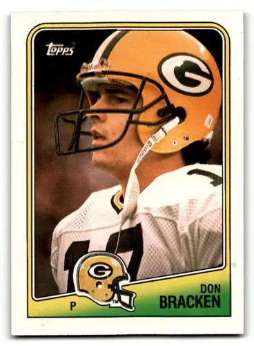 Original gloss Don Bracken Green Bay Packers football card in excellent condition