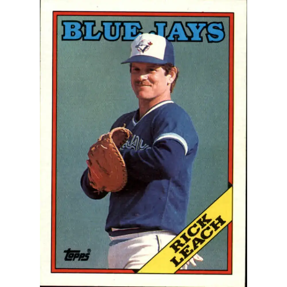 1988 Topps #323 Rick Leach NM-MT Toronto Blue Jays Baseball Card - Baseball Card Single