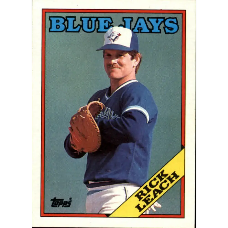 1988 Topps #323 Rick Leach NM-MT Toronto Blue Jays Baseball Card - Baseball Card Single