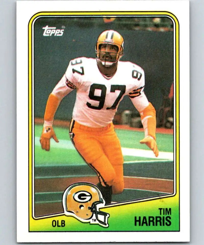 1988 Topps #323 Tim Harris EX Excellent Green Bay Packers Football Card - Football Card Single