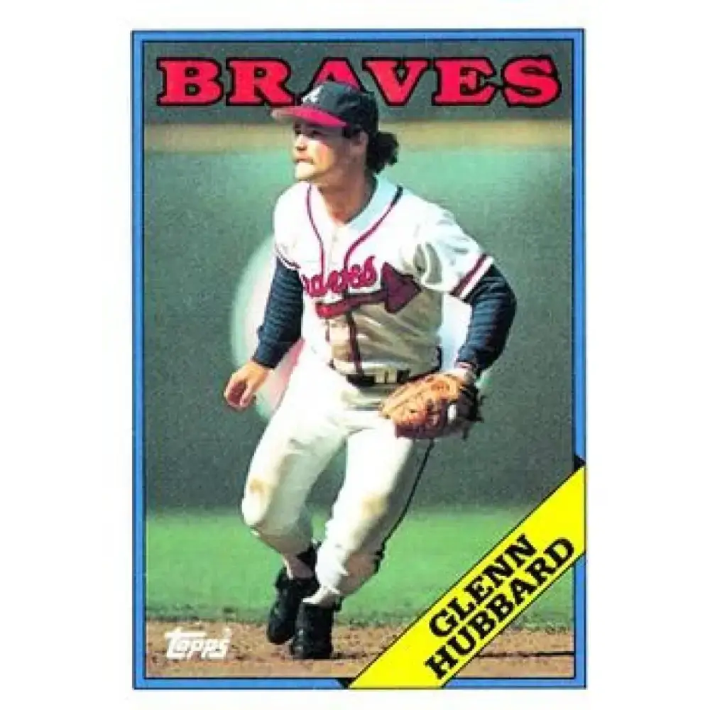 1988 Topps #325 Glenn Hubbard NM-MT Atlanta Braves Baseball Card - Baseball Card Single