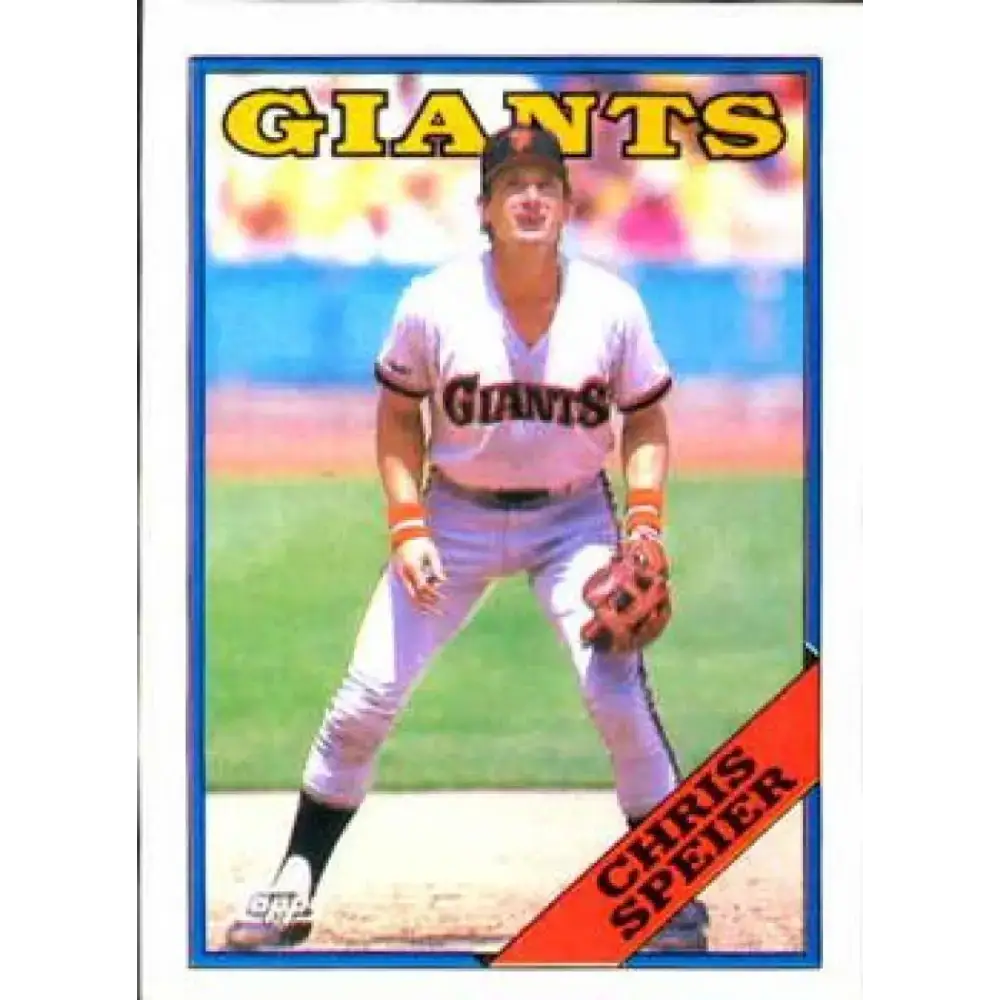 1988 Topps #329 Chris Speier NM-MT San Francisco Giants Baseball Card - Baseball Card Single