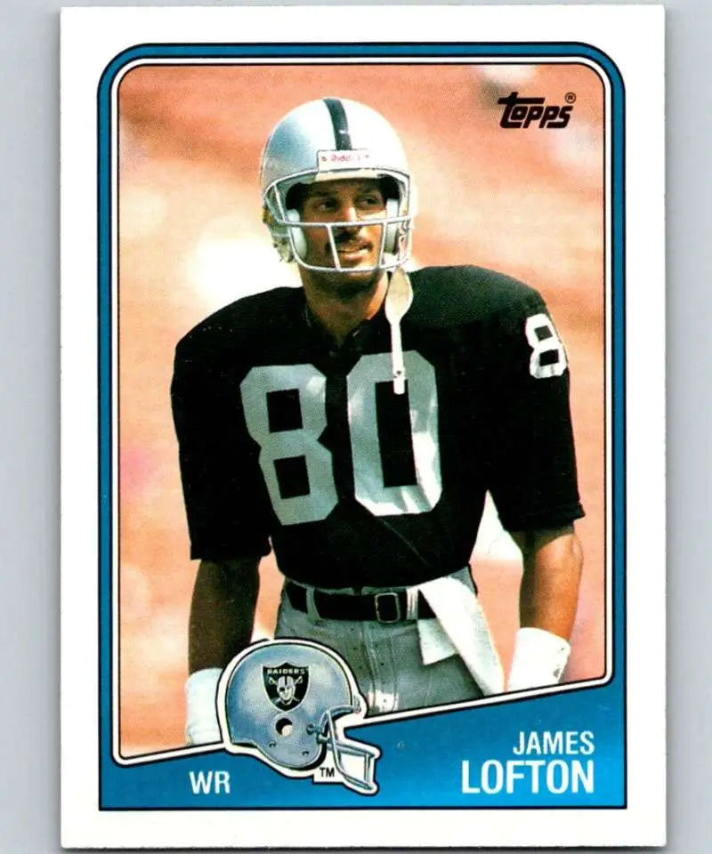 1988 Topps #329 James Lofton EX Excellent Los Angeles Raiders Football Card - Football Card Single