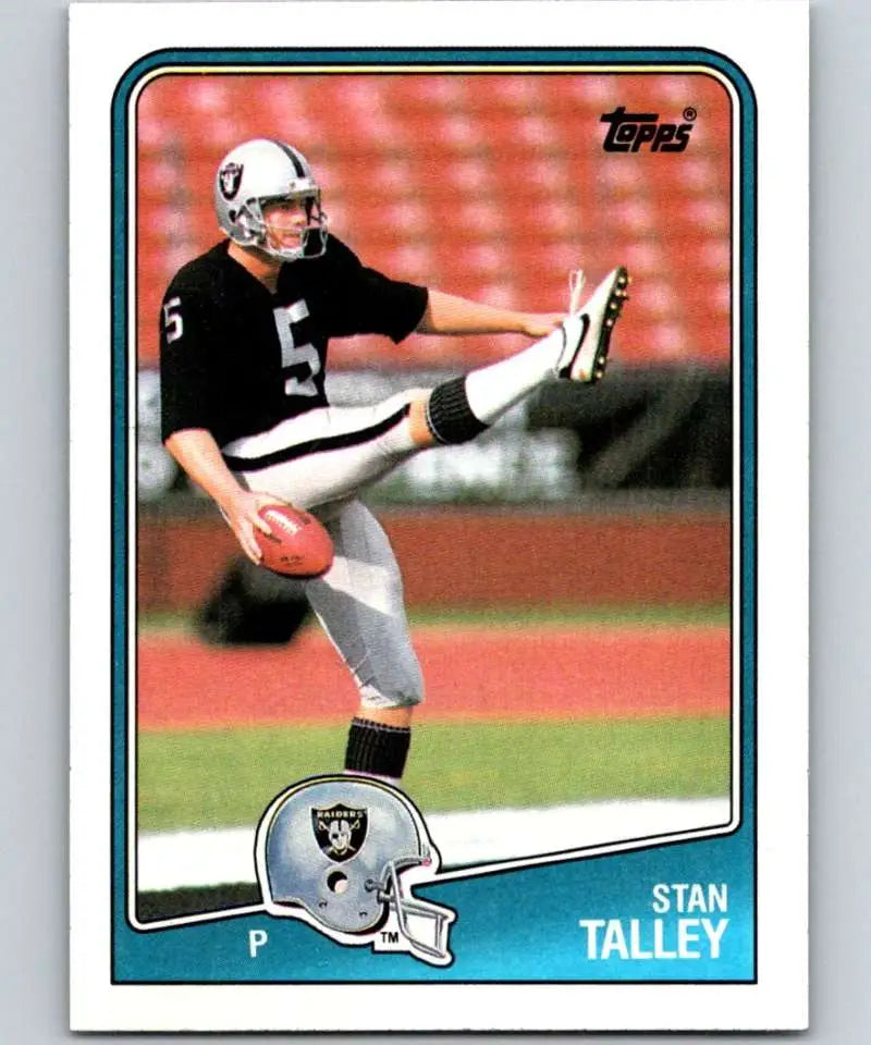 1988 Topps #332 Stan Talley EX Excellent Los Angeles Raiders Football Card - Football Card Single