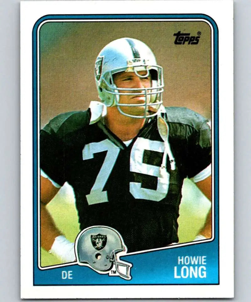 1988 Topps #333 Howie Long EX Excellent Los Angeles Raiders Football Card - Football Card Single