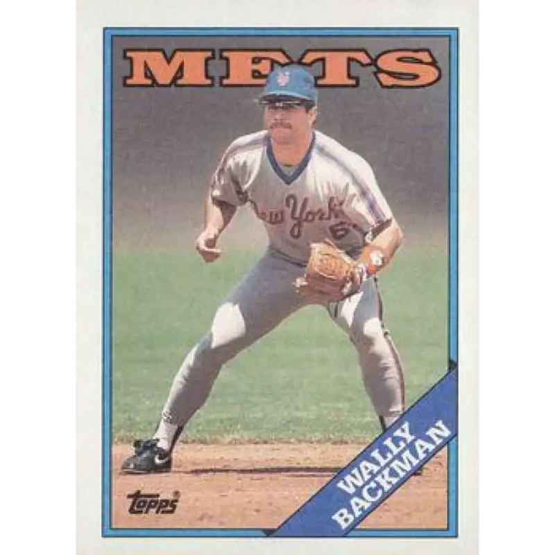 1988 Topps #333 Wally Backman NM-MT New York Mets Baseball Card - Baseball Card Single