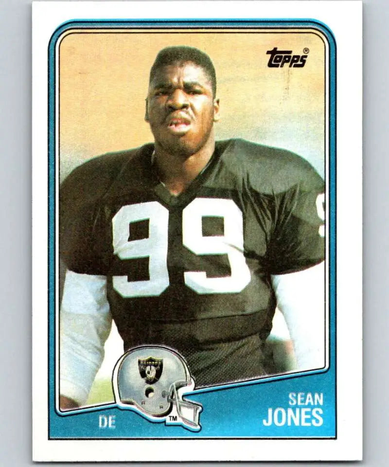 1988 Topps #334 Sean Jones EX Excellent Los Angeles Raiders Football Card - Football Card Single