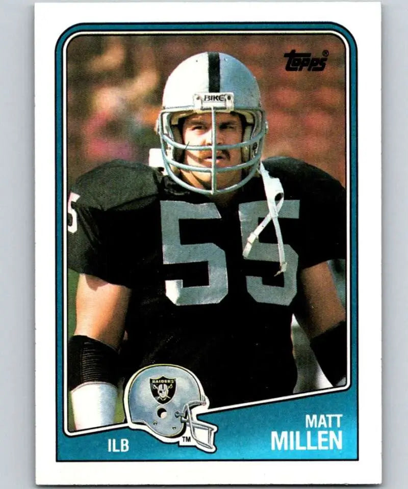 1988 Topps #335 Matt Millen EX Excellent Los Angeles Raiders Football Card - Football Card Single