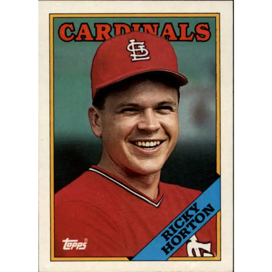 1988 Topps #34 Ricky Horton NM-MT St. Louis Cardinals Baseball Card - Baseball Card Single
