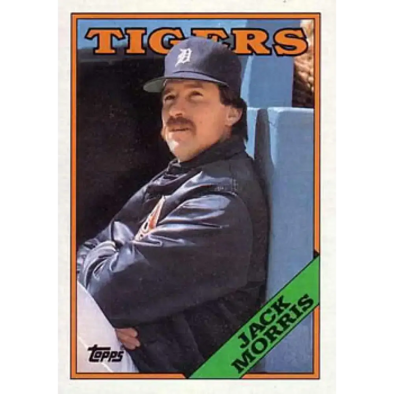 1988 Topps #340 Jack Morris NM-MT Detroit Tigers Baseball Card - Baseball Card Single