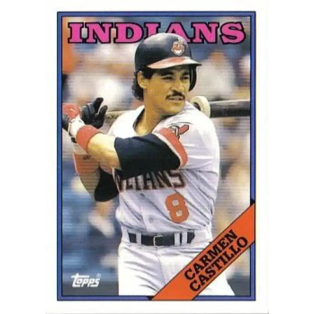 1988 Topps #341 Carmen Castillo NM-MT Cleveland Indians Baseball Card - Baseball Card Single