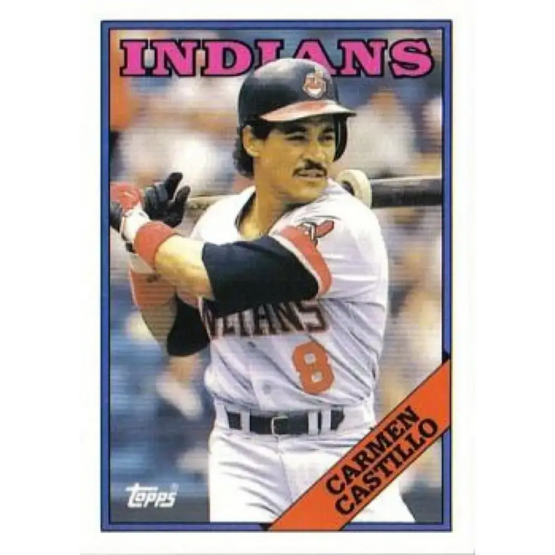 1988 Topps #341 Carmen Castillo NM-MT Cleveland Indians Baseball Card - Baseball Card Single