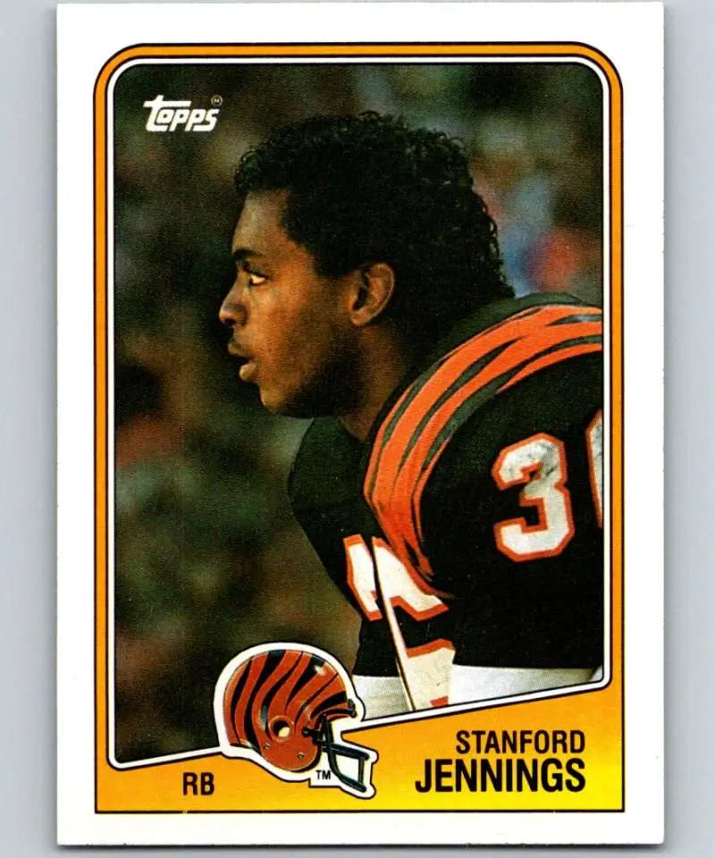 1988 Topps #342 Stanford Jennings EX Excellent RC Rookie Cincinnati Bengals Football Card - Football Card Single